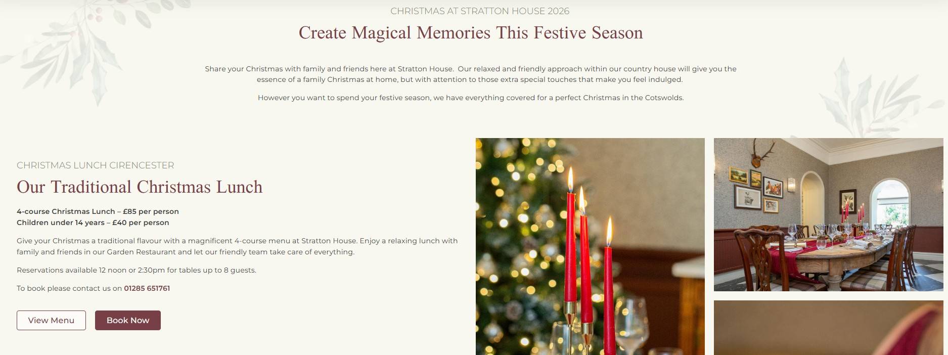 Christmas food photography for marketing