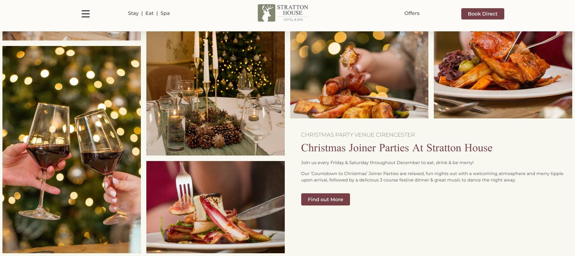 Christmas food photography for marketing