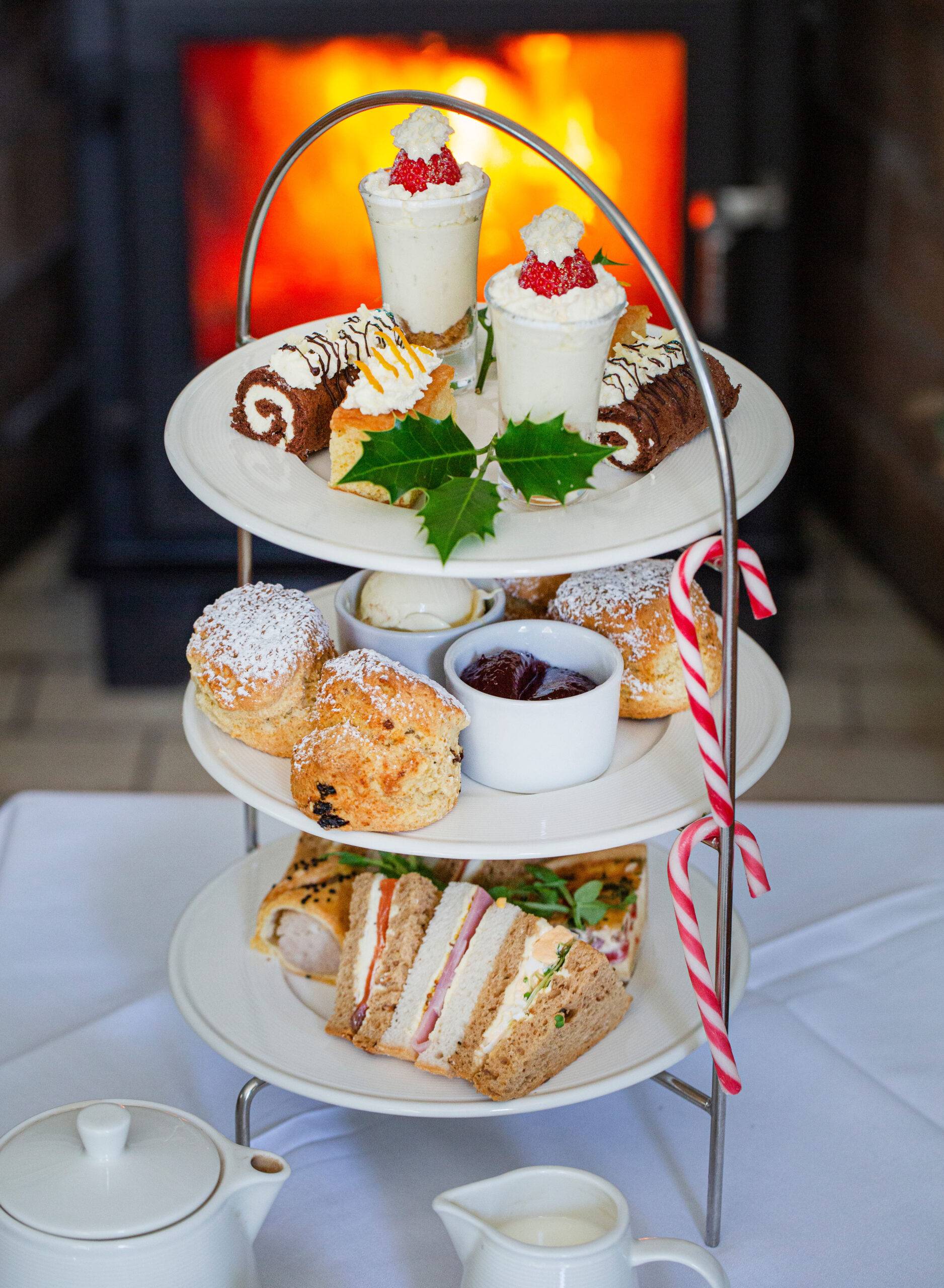 Christmas afternoon tea imagery