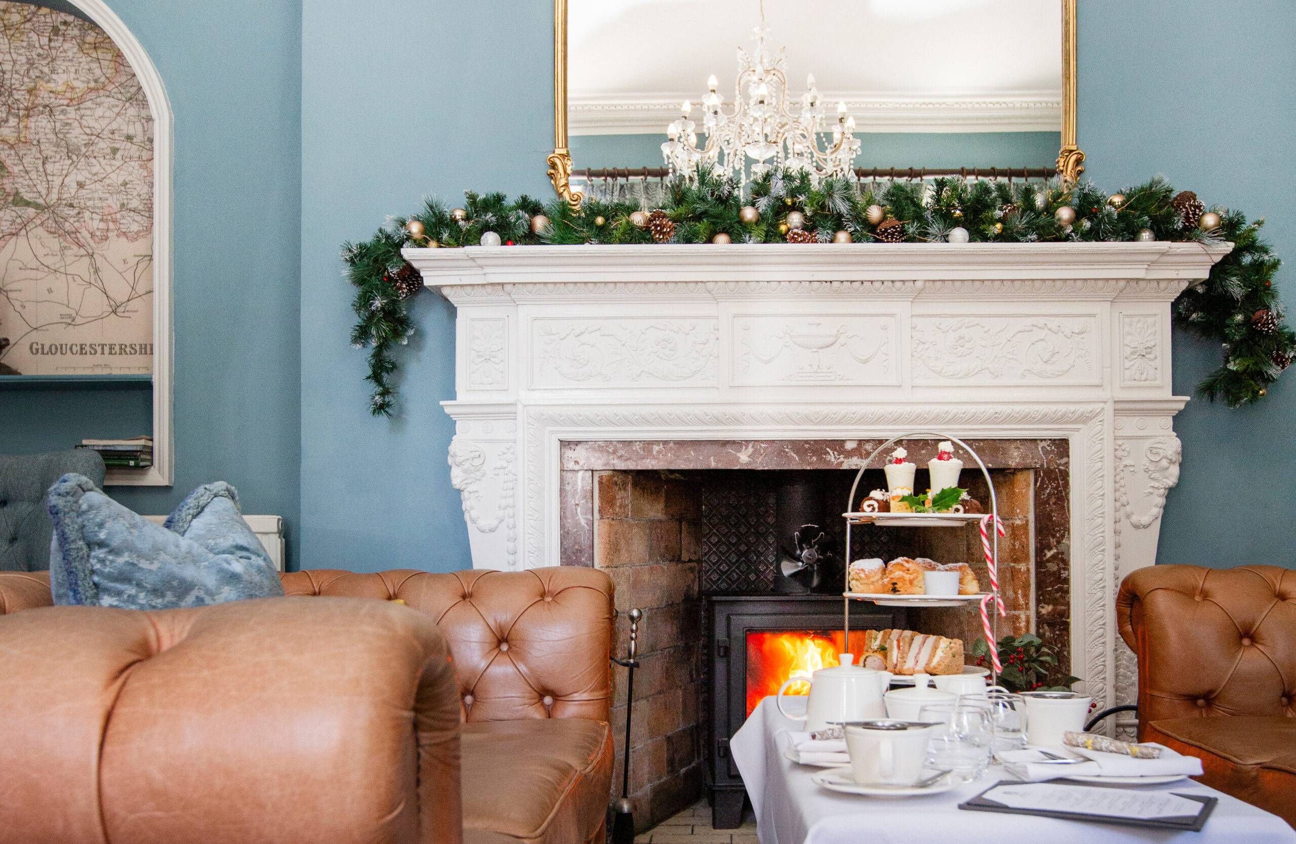 Christmas afternoon tea imagery