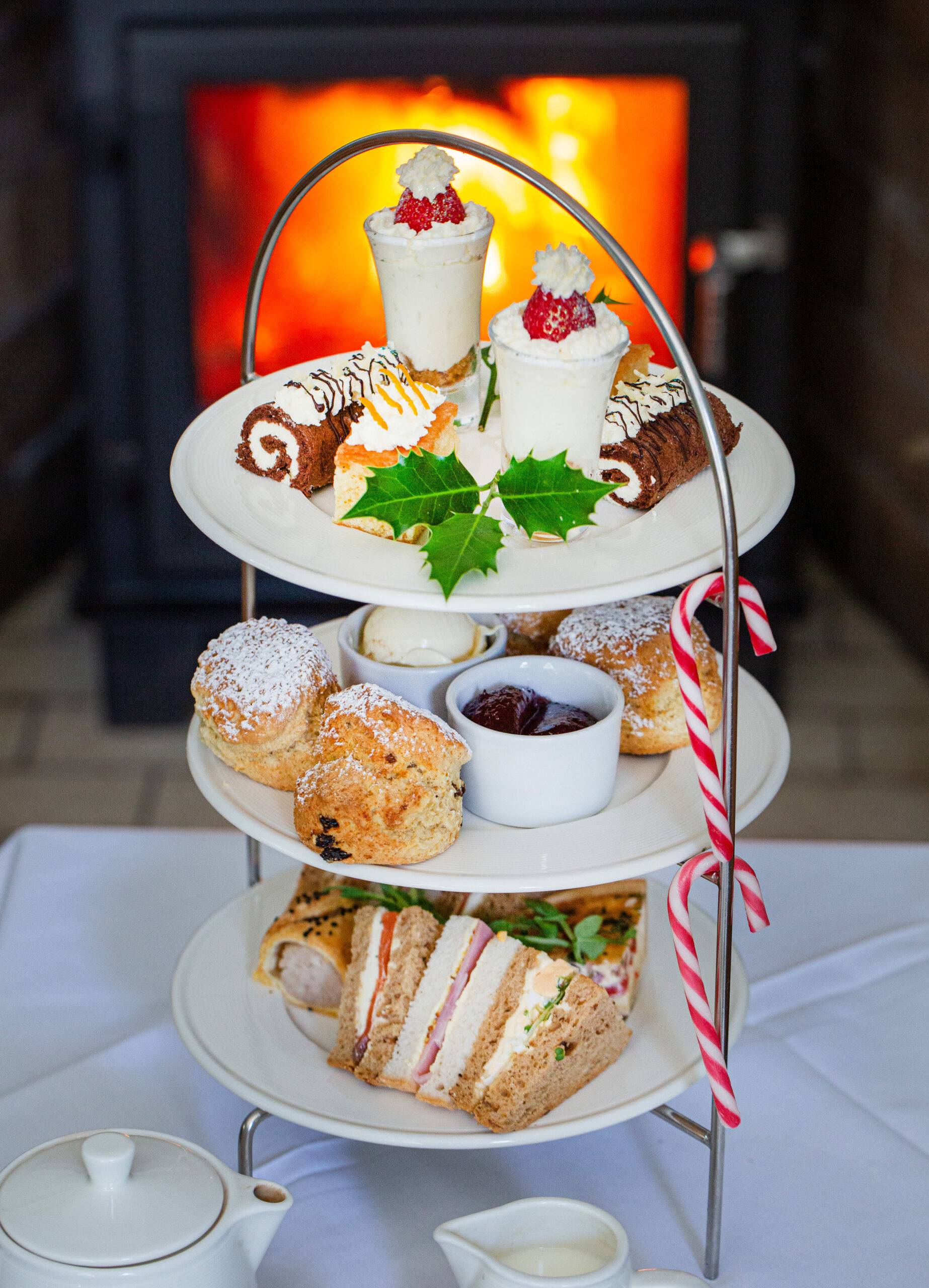 Christmas afternoon tea imagery