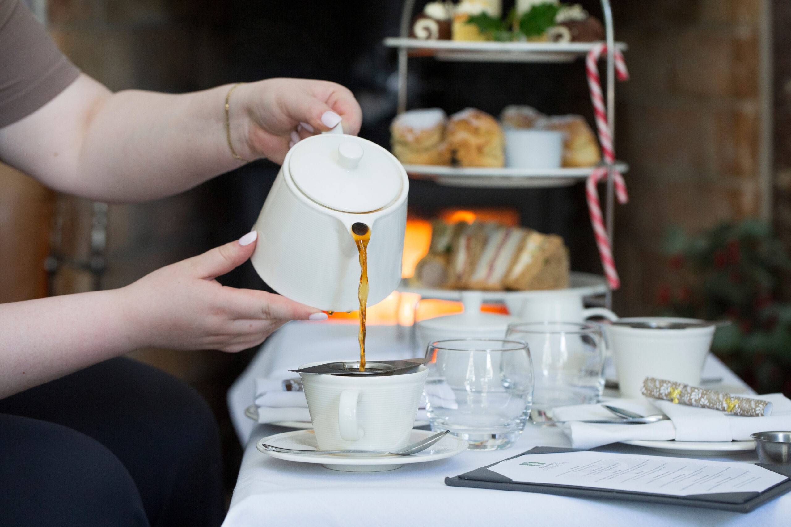Christmas afternoon tea imagery