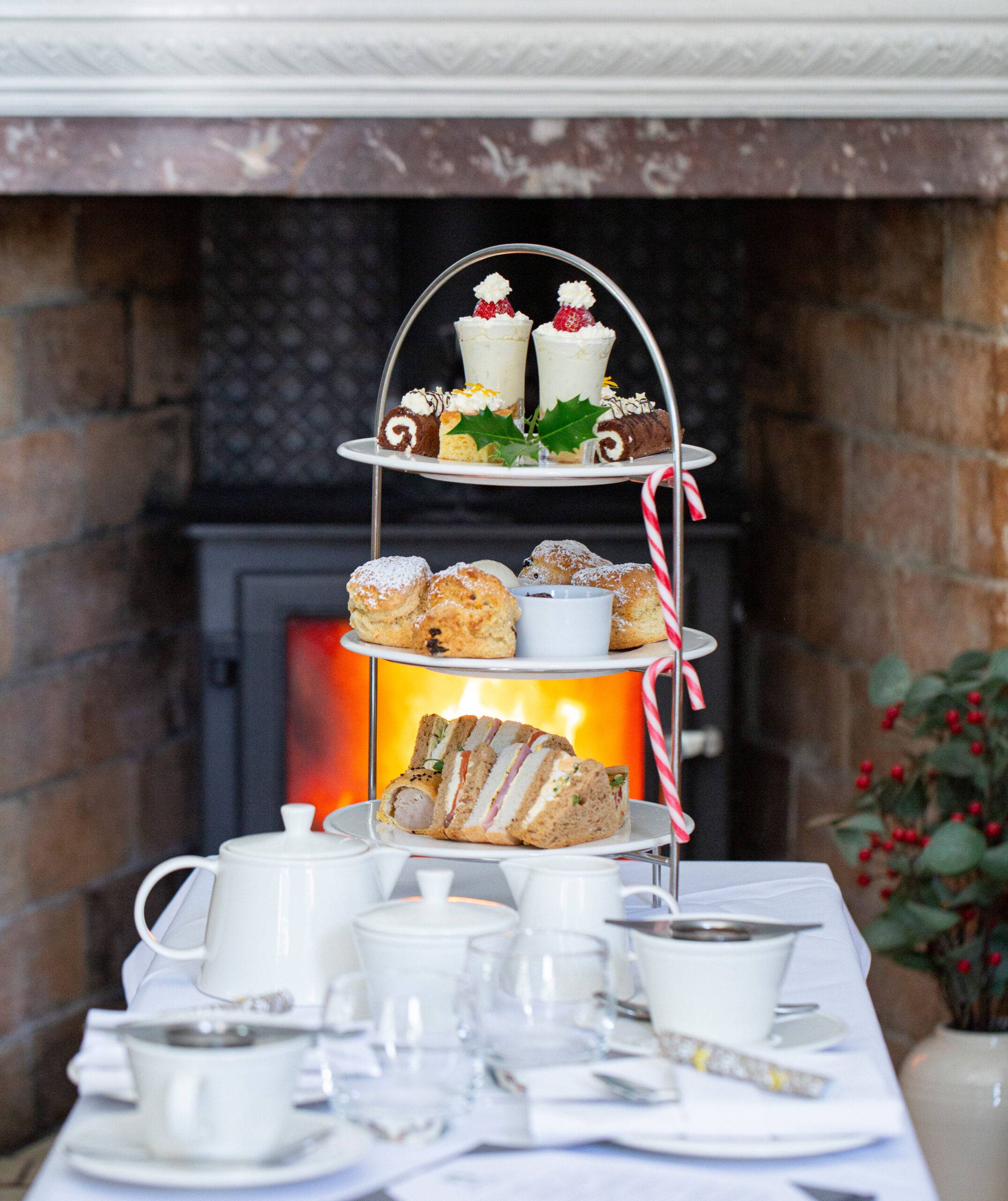 Christmas afternoon tea imagery